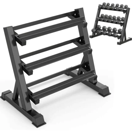 DUMBBELL RACK 3 LAYERS SIZE: 1320x560x870MM WITH TA SPORT LOGO YL-FW-625