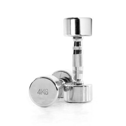 IR92021 4KG STEEL CHROMED DUMBBELLS