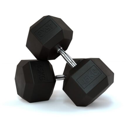HEX DUMBELL 45KG DH5221 BLACK