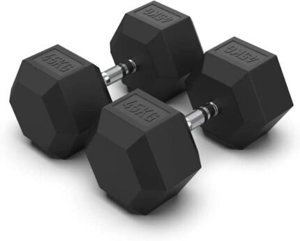 RUBBER HEX DUMBBELL DB139 30KG