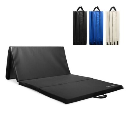 GYM MAT DOUBLE COLOR 2005GB 2M X 1M X 5 CM TWO FOLDING GREY/BLACK