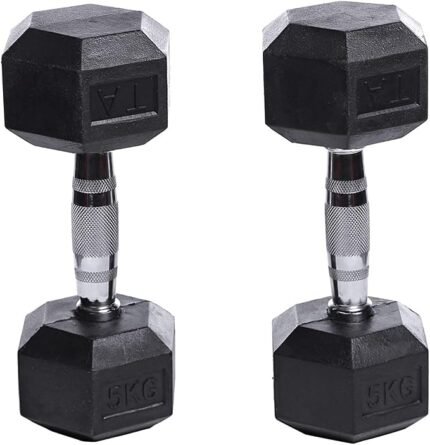RUBBER HEX DUMBBELLS 20.0KG IR92022