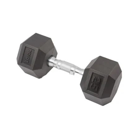 95LB IR92022 HEX DUMBBELL WITH RUBBER HEADS