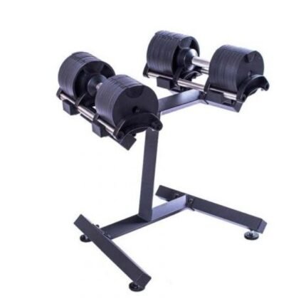 ADJUSTABLE DUMBBELL WITH RACK 20 KGS CS8006 BLACK