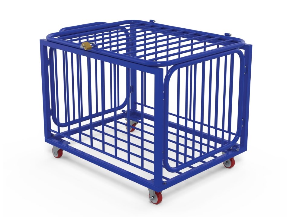 Ball-cart-in-blue-powder-coated-steel-1 (1)