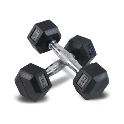 RUBBER HEX DUMBBELL DB139 42.5KG