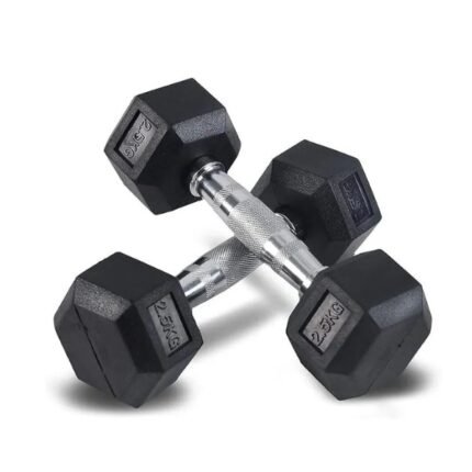 RUBBER HEX DUMBBELL DB139 47.5KG
