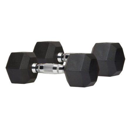 RUBBER HEX DUMBBELLS 22.5KG IR92022