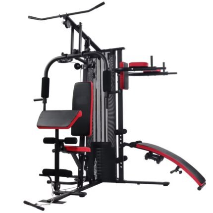 HOME GYM 3 STATION WEIGHT STACK 65KG WITH STEEL SAFETY NET ES-409