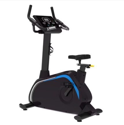 COMMERCIAL UPRIGHT BIKE WITH KEYBOARD FULL BLACK TZ