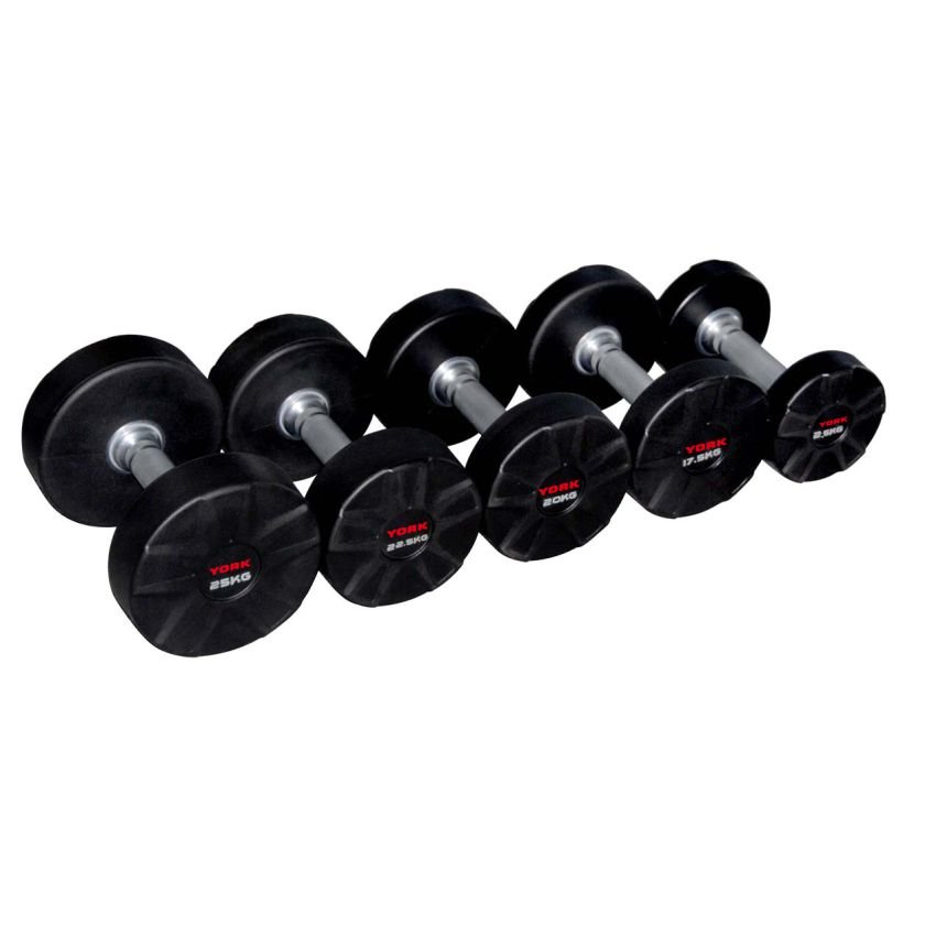 YORK TPU COLOR PVC HEX DUMBBELL SET (1TO10 X2 ) MLTI CLR DB6101P YORK TPU COLOR PVC HEX DUMBBELL SET (1TO10 X2 ) MLTI CLR DB6101P