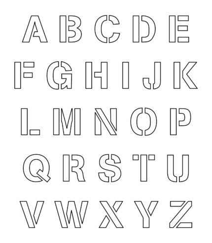 LETTERS 2 INCH A B C D @FS
