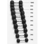 Dumbbell Set DS26 Black 1KG to 10KG