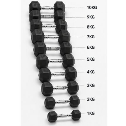 Dumbbell Set DS26 Black 1KG to 10KG
