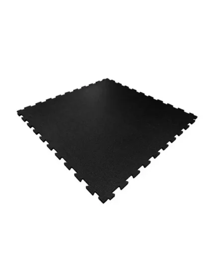 INTERLOCKING RUBBER TILES 50CM X 50CM X 16MM BLACK