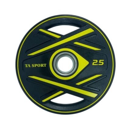 TA SPORT WEIGHT PLATE CPU COATED SS RING WITH HAND GRIP 25KG OK2038C @FS