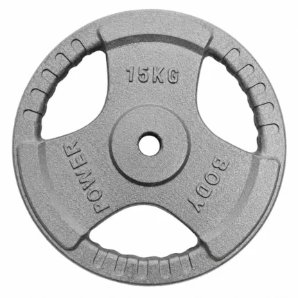 PAINT PLATES 15KG 3 HOLES WITH HANDLE SYP15 GREY