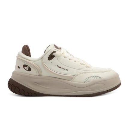 PEAK CASUAL SHOES MEN EW49059E Canvas White/Brown