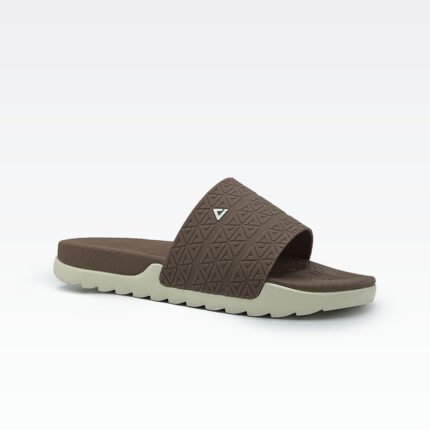 PEAK MEN SLIPPERS DL320177 Khaki/Dark brown