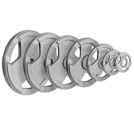 PAINT PLATES 10KG 3 HOLES WITH HANDLE SYP10 GREY