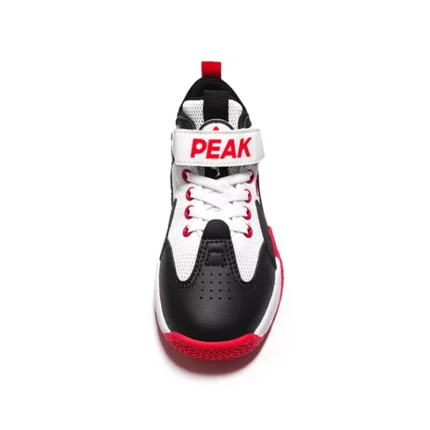 PEAK BASKETBALL MATCH SHOES MEN EXT54101A WHITE/BLACK/RED