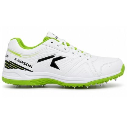 KARSON cricket shoes green sole side view