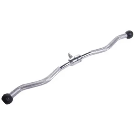 YORK RCB2810 28 inch black chromed curl bar cable machine attachment UAE