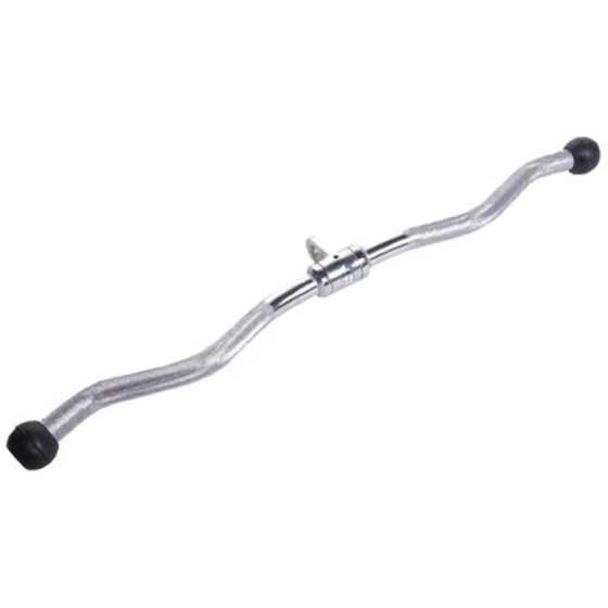 york-rcb2810-black-chromed-curl-bar-uae YORK RCB2810 28 inch black chromed curl bar cable machine attachment UAE