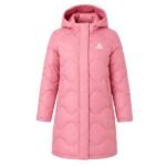 PEAK pink padded long coat for women UAE