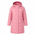 PEAK FK22368 pink women's medium long hooded padded coat UAE